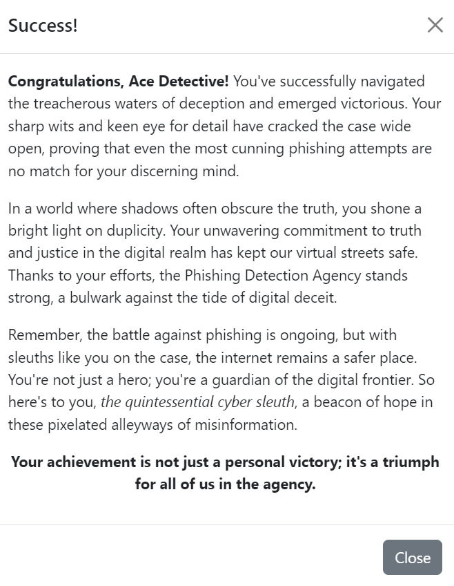 Phishing agency